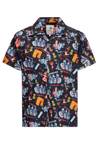 King Kerosin Herren Hawaiihemd Paris