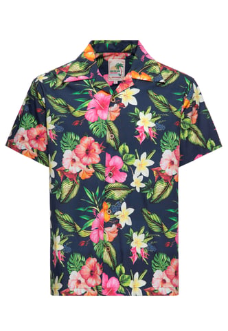 King Kerosin Herren Hawaii Hemd Tropical Flowers