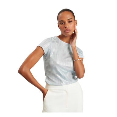 Ted Baker Womens/Ladies Metallic Regular T-Shirt (Light Blue)