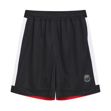 Everlast Childrens/Kids Side Panels Basketball Shorts (Black/Red)