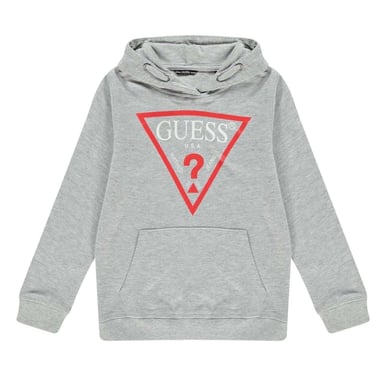 Guess Childrens/Kids Oth Logo Drawstring Hoodie (Grey)