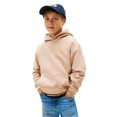 Tommy Hilfiger Childrens/Kids Logo Hoodie (Beige)