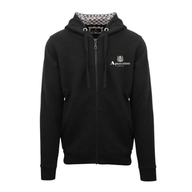 Aquascutum Mens Active Full Zip Hoodie (Black)