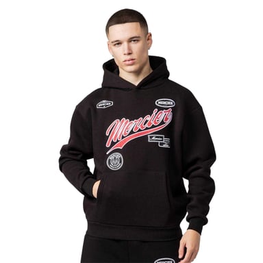 Mercier Mens Embroidered Hoodie (Black)