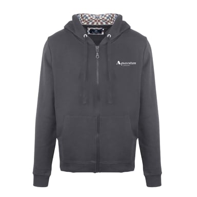Aquascutum Mens Casual Hoodie (Antracite)