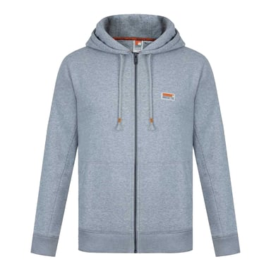 SoulCal Mens Signature Cotton Full Zip Hoodie (Grey Marl)