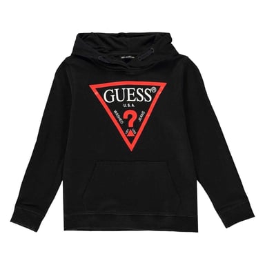 Guess Childrens/Kids Oth Logo Drawstring Hoodie (Black)