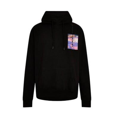 Criminal Damage Mens Graphic Print Hoodie (Black)