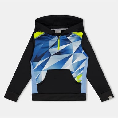 Head Boys Geometric Hoodie (Black/Blue)