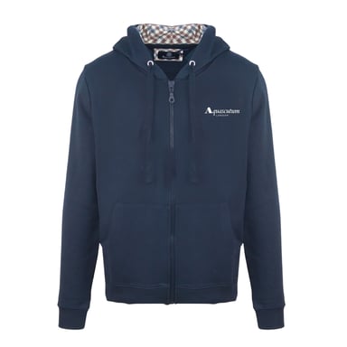 Aquascutum Mens Casual Hoodie (Navy)