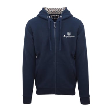 Aquascutum Mens Active Full Zip Hoodie (Navy)