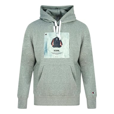 Champion Mens Icon Logo Hoodie (Grey)