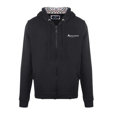 Aquascutum Mens Casual Hoodie (Black)
