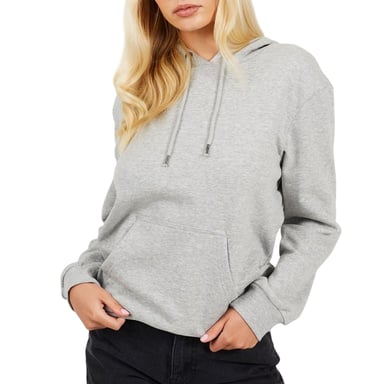 Brave Soul Womens/Ladies Drawstring Hoodie (Grey Marl Marl)