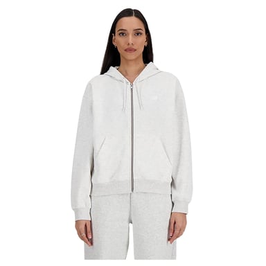 New Balance Womens/Ladies Full Zip Hoodie (Grey Marl Marl)