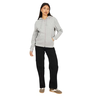 Brave Soul Womens/Ladies Sweat Jacket (Grey Marl Marl)