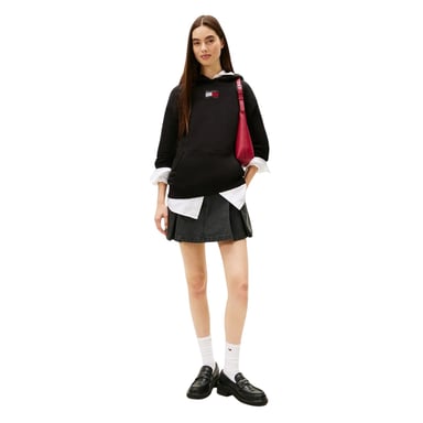 Tommy Jeans Womens/Ladies Cotton Regular Hoodie (Black)