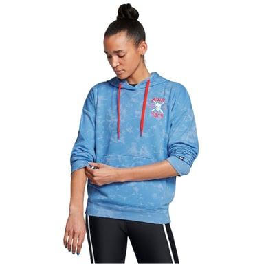 Under Armour Womens/Ladies Tie Dye French Terry Relaxed Fit Hoodie (Blue)