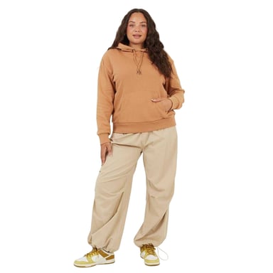 Brave Soul Womens/Ladies Plain Long-Sleeved Hoodie (Camel)