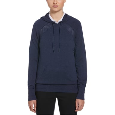 Callaway Womens/Ladies Plain Drawstring Hoodie (Navy Marl)