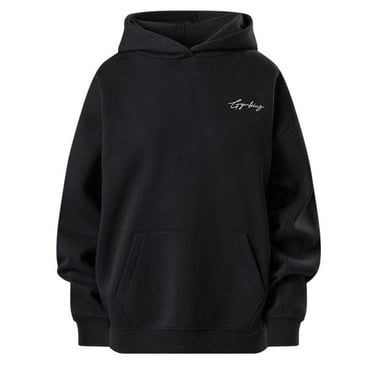 Gym King Unisex Adult Graphic Oversized Hoodie (Black)