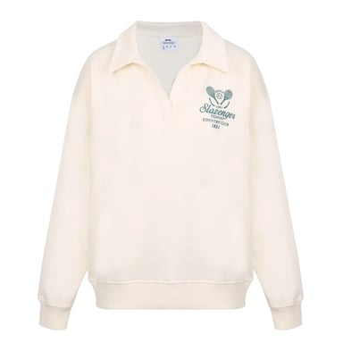 Slazenger Womens/Ladies Country Club Relaxed Fit Tennis Sweatshirt (White)