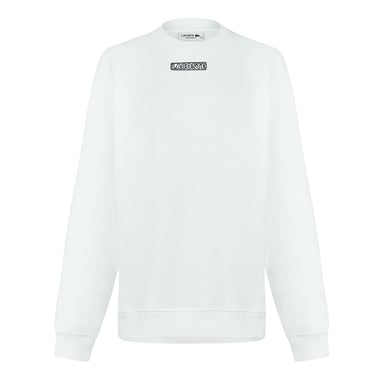 Lacoste Womens/Ladies Crew Neck Regular Long-Sleeved Sweatshirt (White)