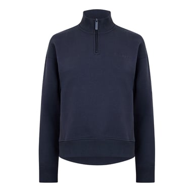 USA Pro Womens/Ladies Quarter Zip Sweatshirt (Charcoal)