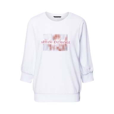 Armani Exchange Womens/Ladies 3/4 Sleeve Sweatshirt (White)