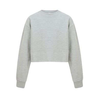 Miso Womens/Ladies Crop Sweatshirt (Grey)