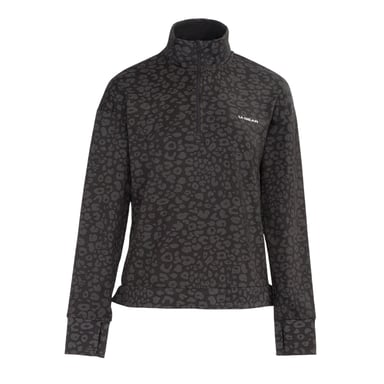 LA Gear Womens/Ladies Half Zip Sweatshirt (Black)