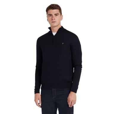 Farah Heren Sweater Top met Ritssluiting (Echte marine)