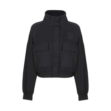 Biba Womens/Ladies Funnel Neck Crop Sweatshirt (Black)