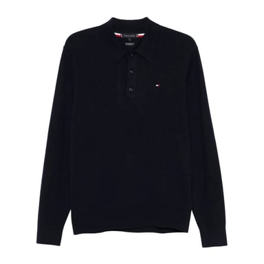 Tommy Hilfiger Mens Cotton Cashmere Polo Shirt (Desert Sky)