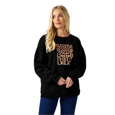 Biba Womens/Ladies Graphic Print Relaxed Fit Sweatshirt (Black)