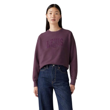 Levis Womens/Ladies Graphic Crew Neck Sweatshirt (Plum Perfect)