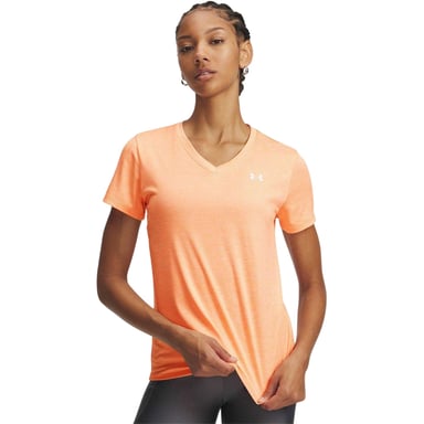 Under Armour Womens/Ladies Twist V Neck Loose Fit T-Shirt (Orange)