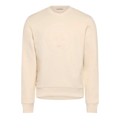 Lacoste Womens/Ladies Cotton Relaxed Fit Sweatshirt (Cream)