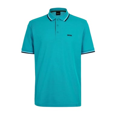 Boss Mens Paddy Short-Sleeved Polo Shirt (Blue)