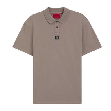 Hugo Mens Deabono Logo Polo Shirt (Medium Brown)