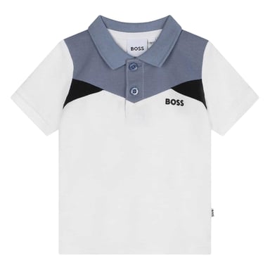 Boss Childrens/Kids Relaxed Fit Short-Sleeved Polo Shirt (White)