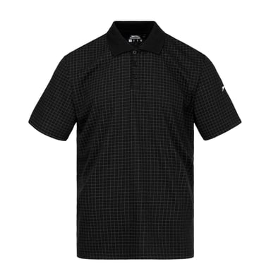 Slazenger Mens Chequered Golf Polo Shirt (Black)
