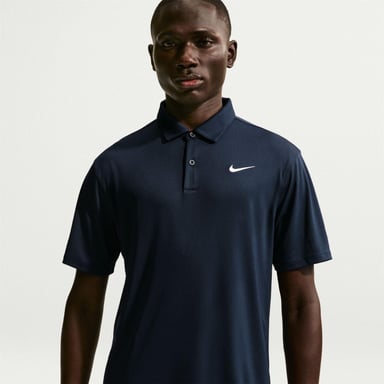 Nike Mens Performance Short-Sleeved Polo Shirt (Navy/White)