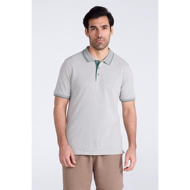 Mountain Warehouse Mens Dawnay Textured Pique Polo Shirt (Light Khaki)