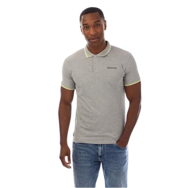 Aquascutum Mens Slim Short-Sleeved Polo Shirt (Grey)
