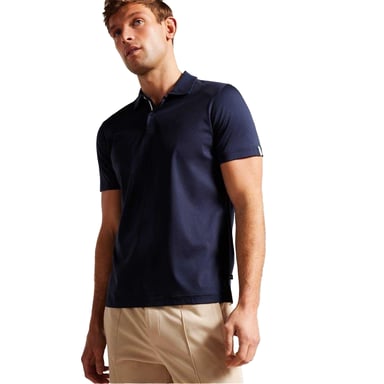 Ted Baker Mens Zeiter Cotton Polo Shirt (Navy)
