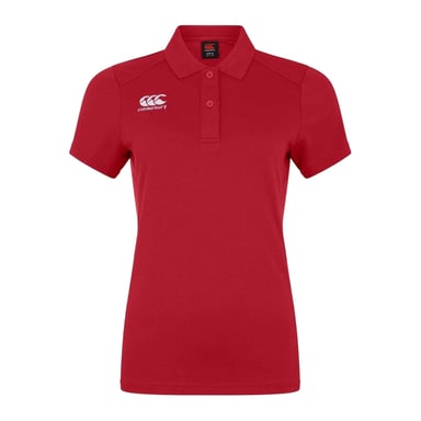Canterbury Girls Regular Short-Sleeved Polo Shirt (Red)