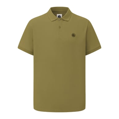 Pretty Green Mens Cotton Polo Shirt (Khaki Green)