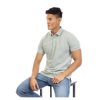 Peter Werth Mens Molton Regular Polo Shirt (Grey)