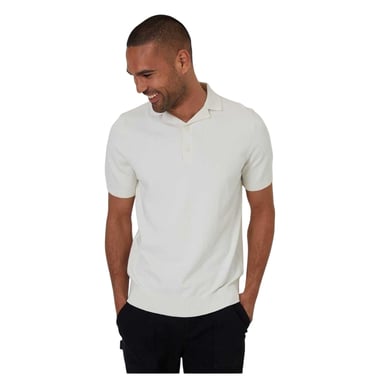Threadbare Mens Collared Polo Shirt (Ecru)